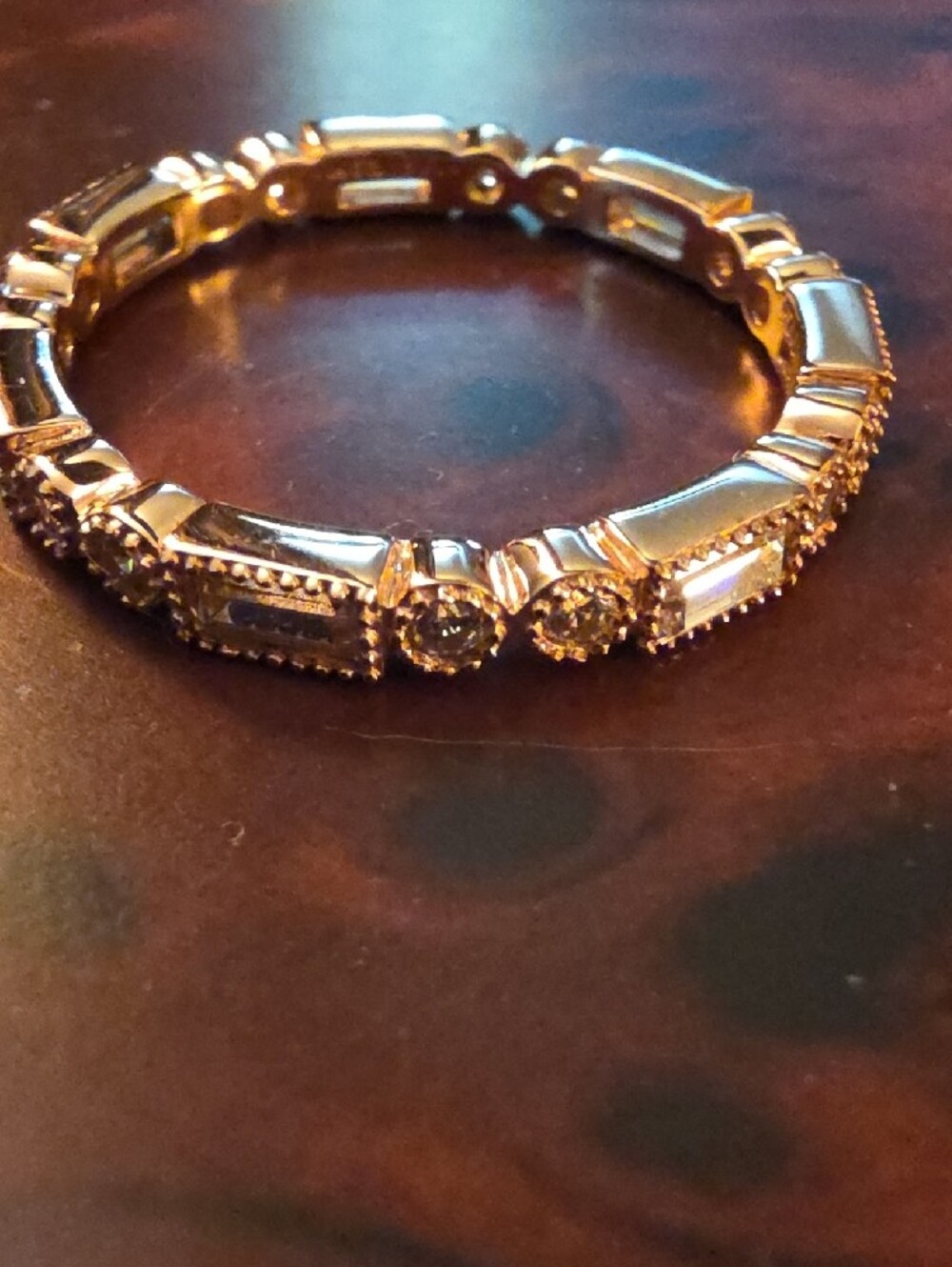 Diamonique CZ Pink Enamel Eternity Stack Set Rose Gold Sterling Silver Rings - Picture 9 of 16